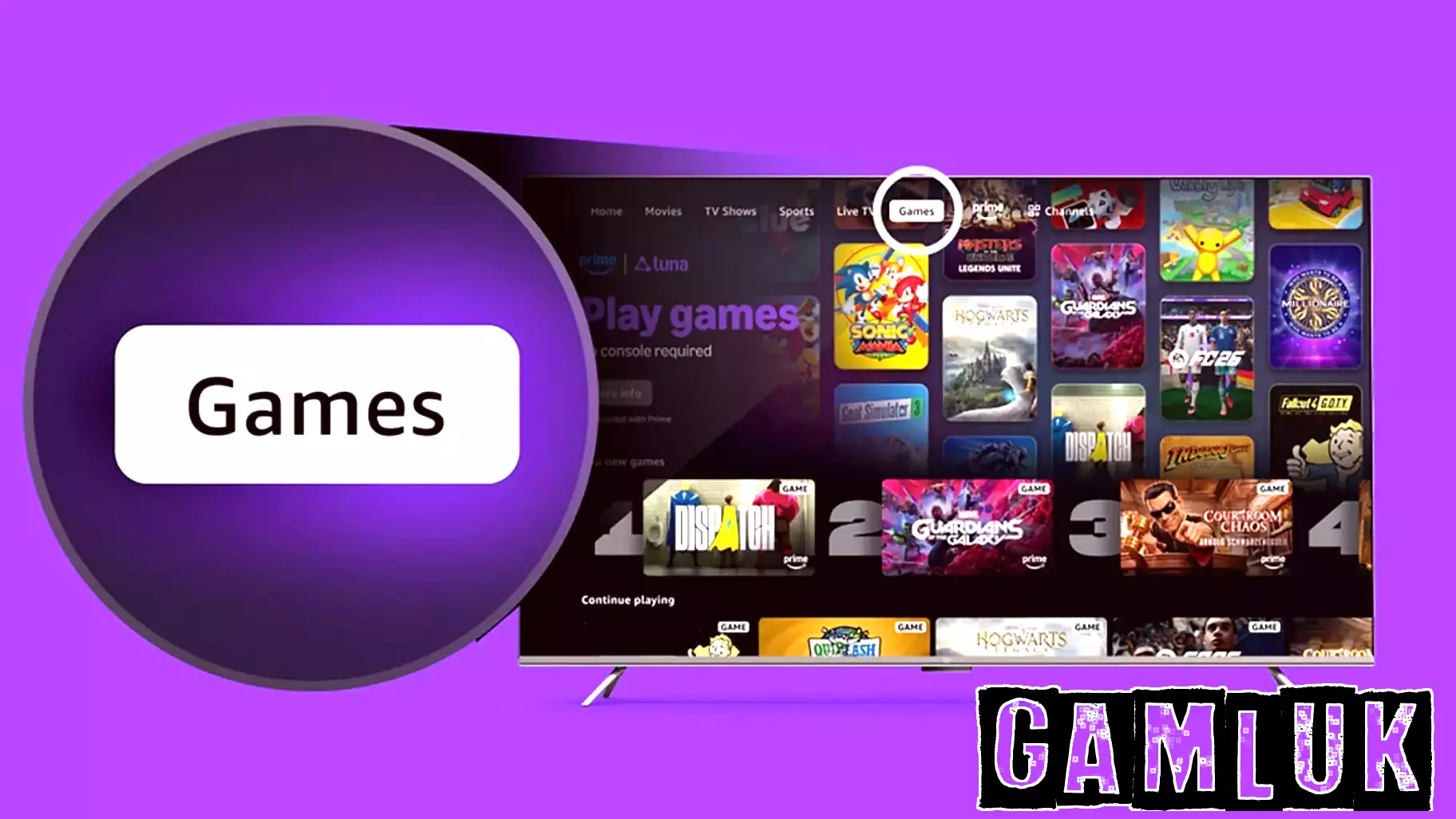 Amazon Integrates Luna Cloud Gaming with Prime Video